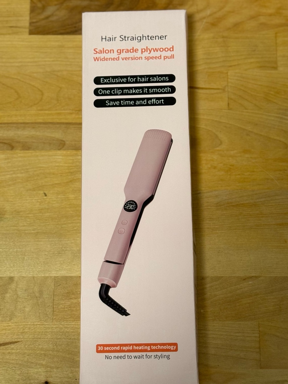 Pink Hair Straightener - Smooth Salon Results